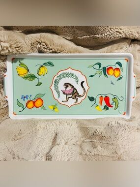 Lynn Chase “Monkey Business” Rectangular Serving Platter Dish RARE